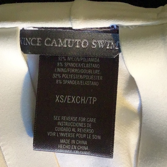 Vince Camuto White Bandeau Swim Top - Picture 5 of 9